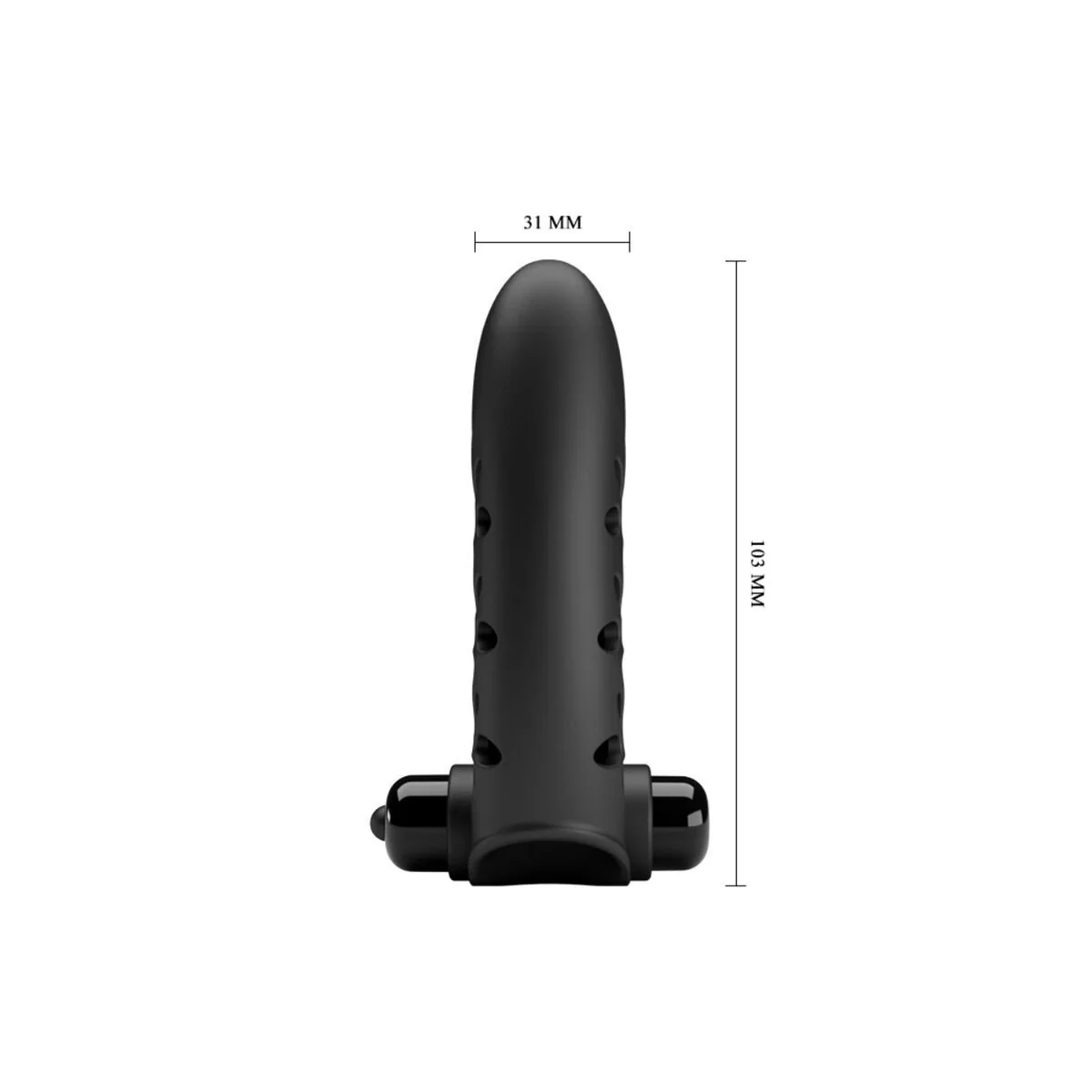 Vance Black Rabbit Vibrator Fingerabdeckung von Pretty Love Male kaufen | Fesselliebe