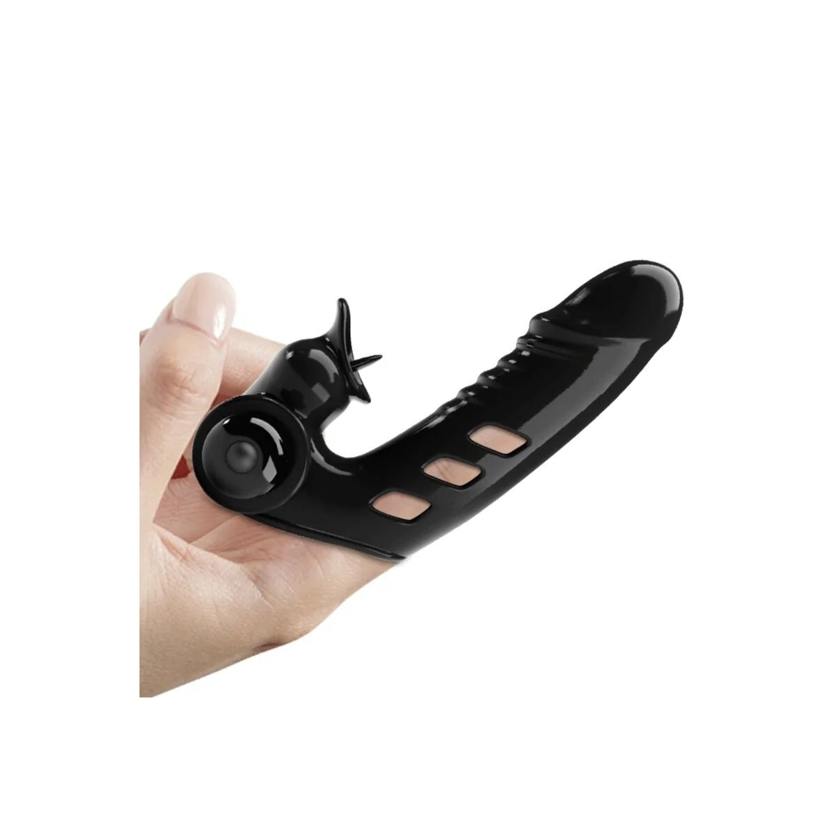 Corbin Schwarze Vibrator-Fingerabdeckung von Pretty Love Male kaufen | Fesselliebe