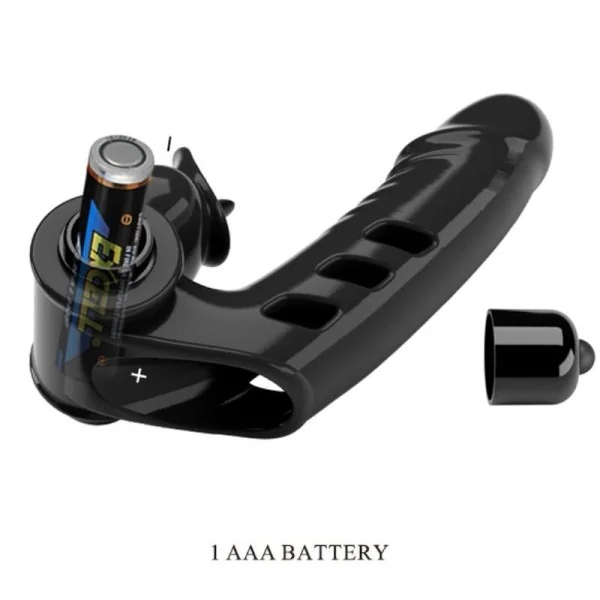 Corbin Schwarze Vibrator-Fingerabdeckung von Pretty Love Male kaufen | Fesselliebe