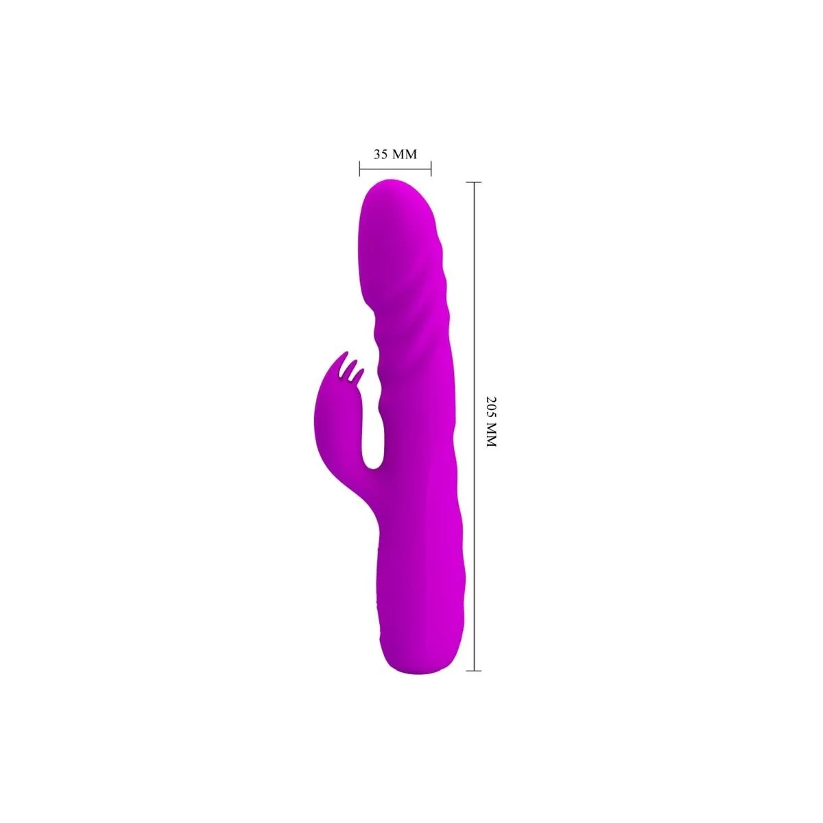 Melanie Purple wiederaufladbarer Kaninchenvibrator von Pretty Love Flirtation kaufen | Fesselliebe