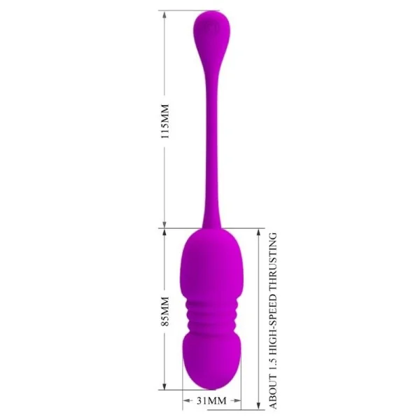 Callie Purple wiederaufladbares Vibrations-Ei von Pretty Love C-Type kaufen | Fesselliebe