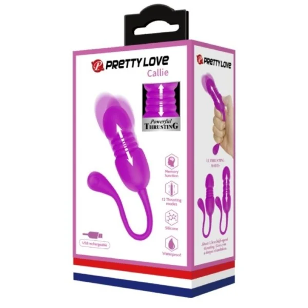 Callie Purple wiederaufladbares Vibrations-Ei von Pretty Love C-Type kaufen | Fesselliebe