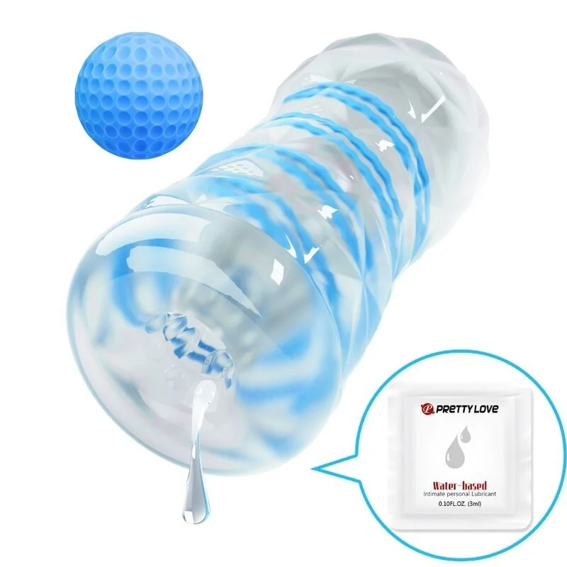 Kleiner Masturbator mit Blauen Spiralen von Pretty Love Male kaufen | Fesselliebe 2