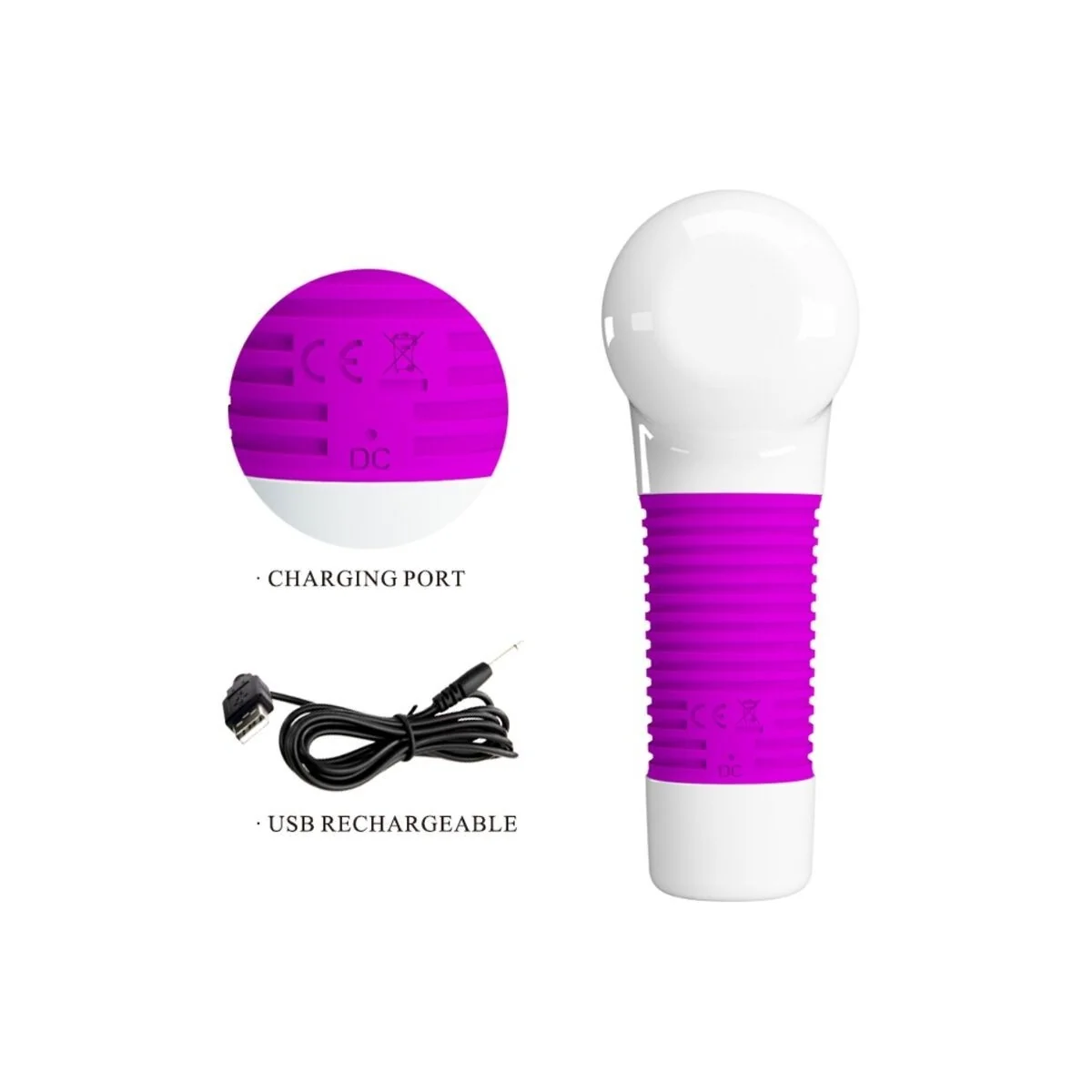 Magic Gum wiederaufladbares Massagerät von Pretty Love C-Type kaufen | Fesselliebe