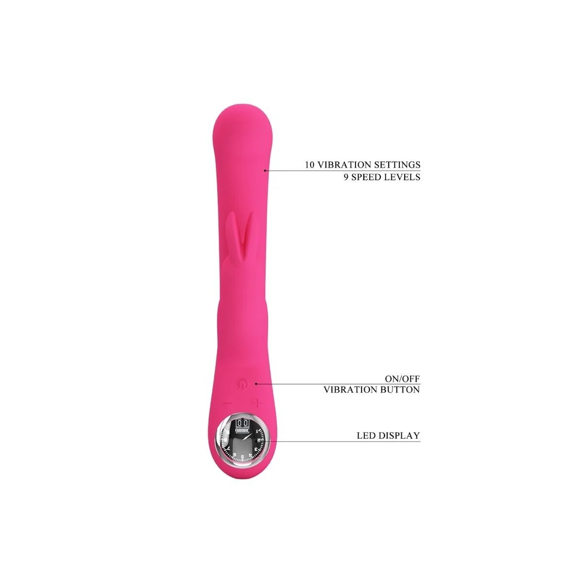 Lamar Rabbit Vibrator & Rosa G-Spot von Pretty Love Led kaufen | Fesselliebe
