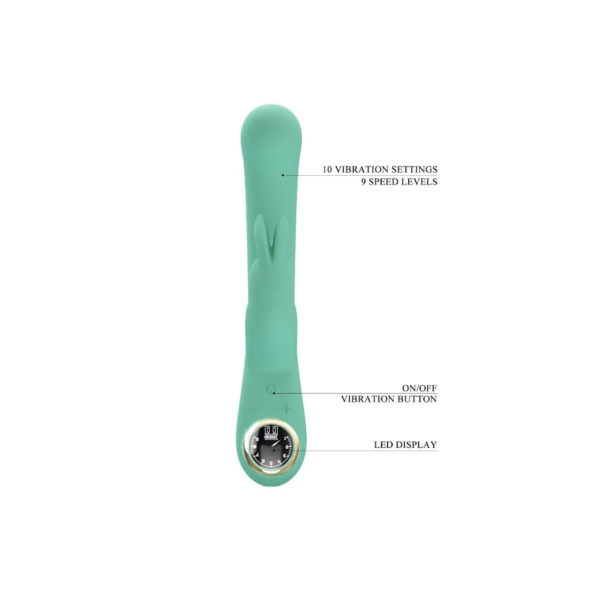 Lamar Rabbit Vibrator & Grüner G-Spot von Pretty Love Led kaufen | Fesselliebe