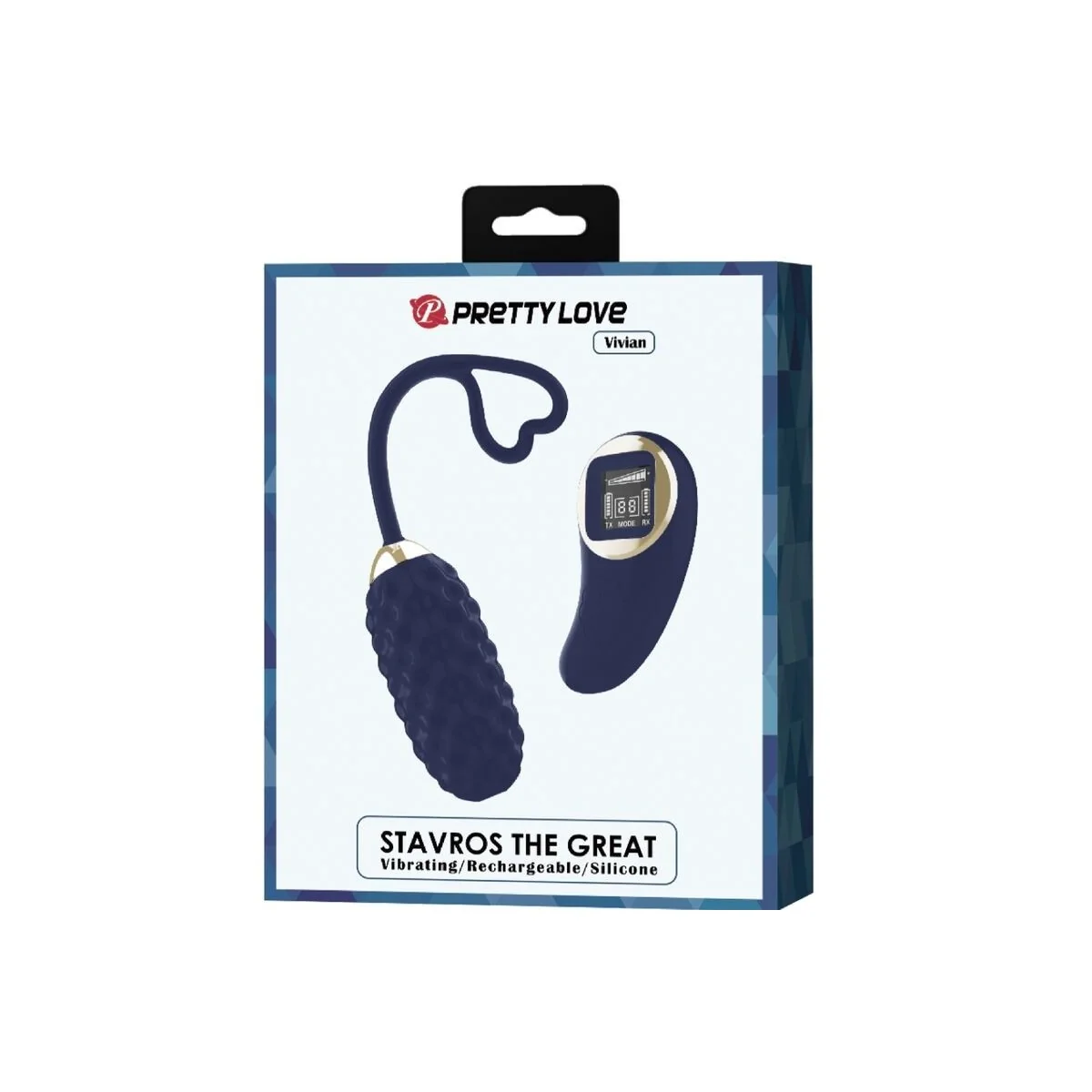 Vivian Blue Vibrations-Ei mit Fernbedienung von Pretty Love Led kaufen | Fesselliebe