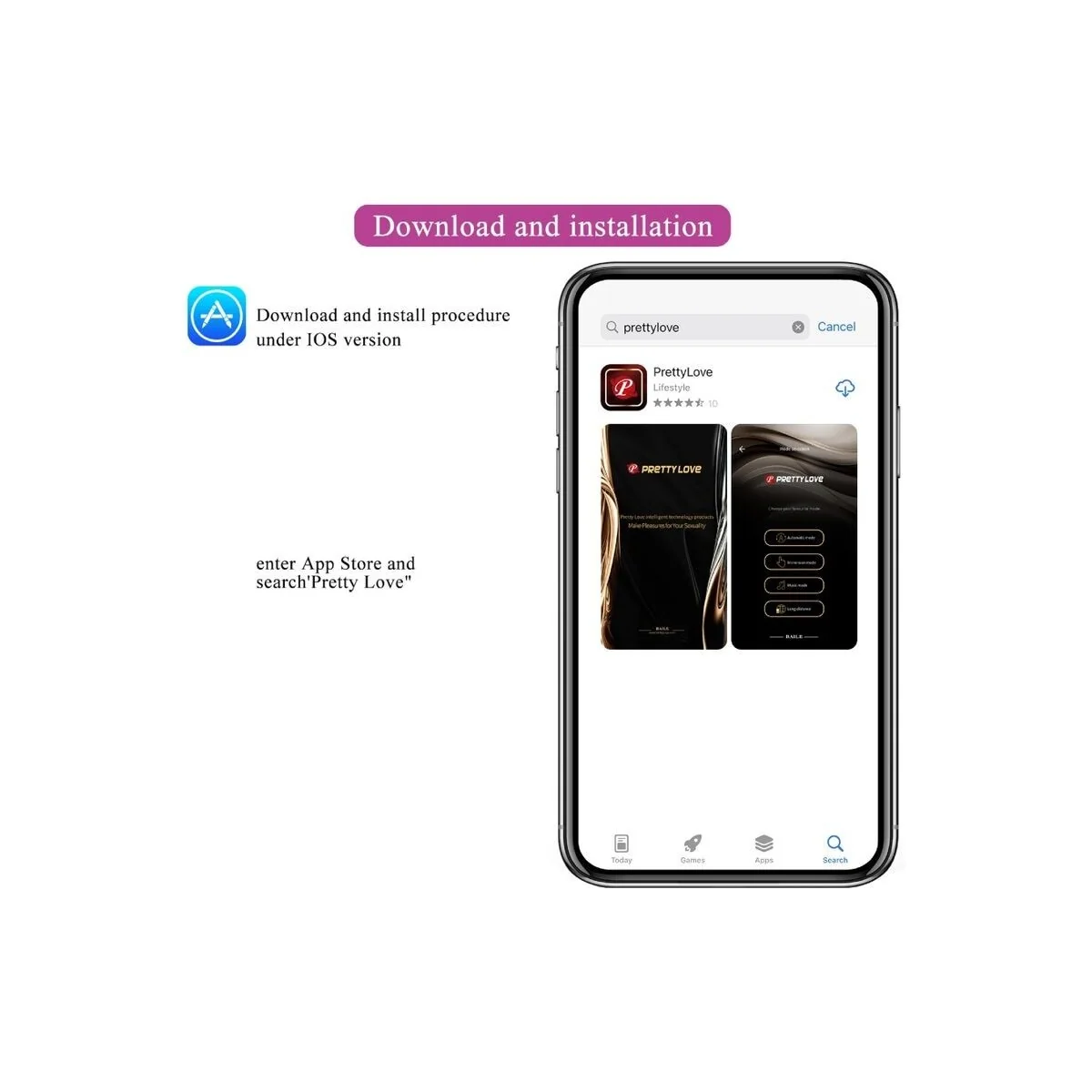 Vibrierendes Ei der Nymphe, App-Gesteuert, Lila von Pretty Love Bottom kaufen | Fesselliebe