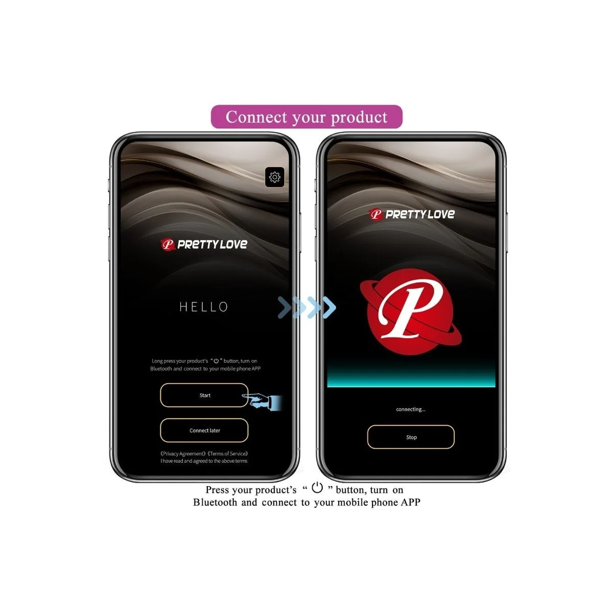 Vibrierendes Ei der Nymphe, App-Gesteuert, Lila von Pretty Love Bottom kaufen | Fesselliebe