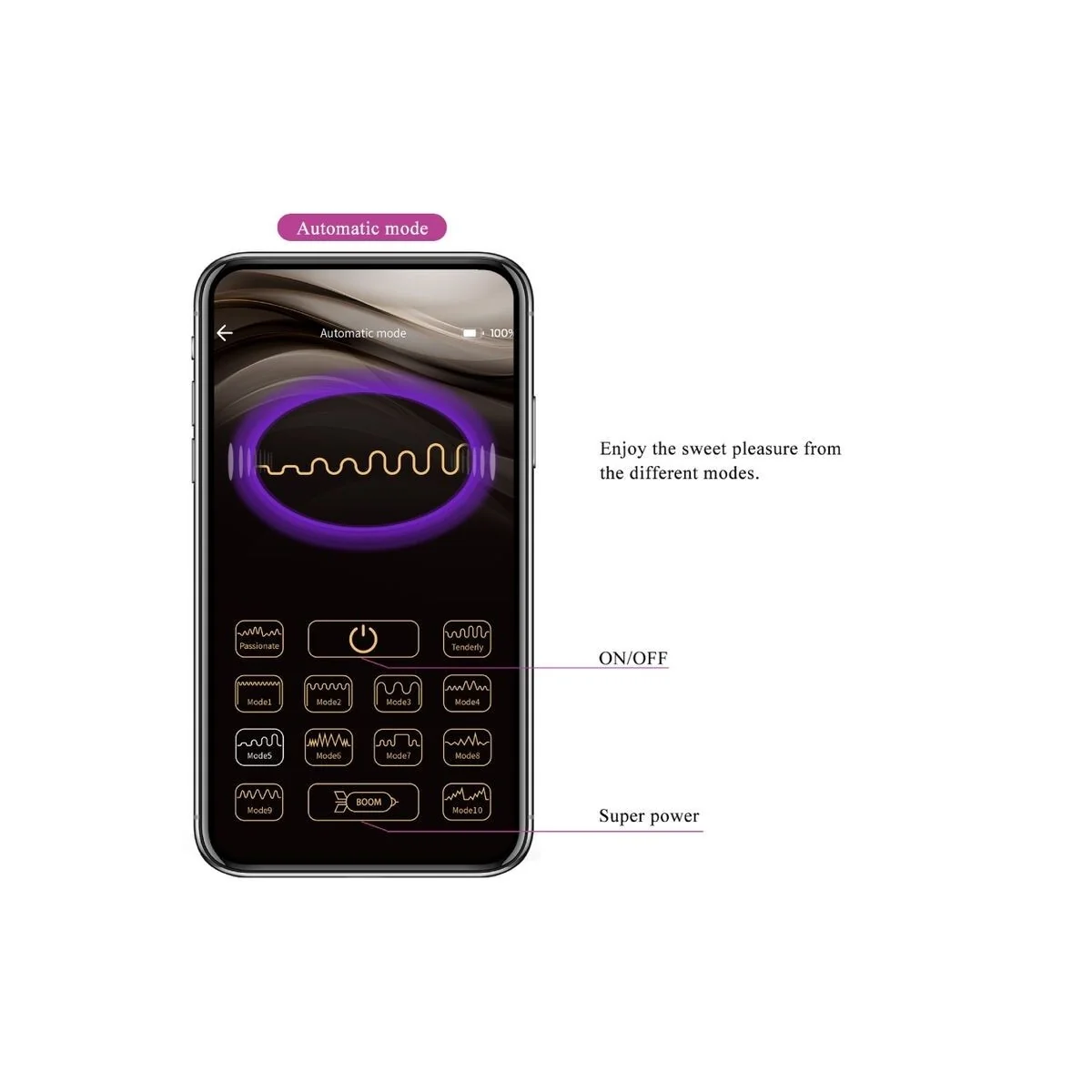 Vibrierendes Ei der Nymphe, App-Gesteuert, Lila von Pretty Love Bottom kaufen | Fesselliebe