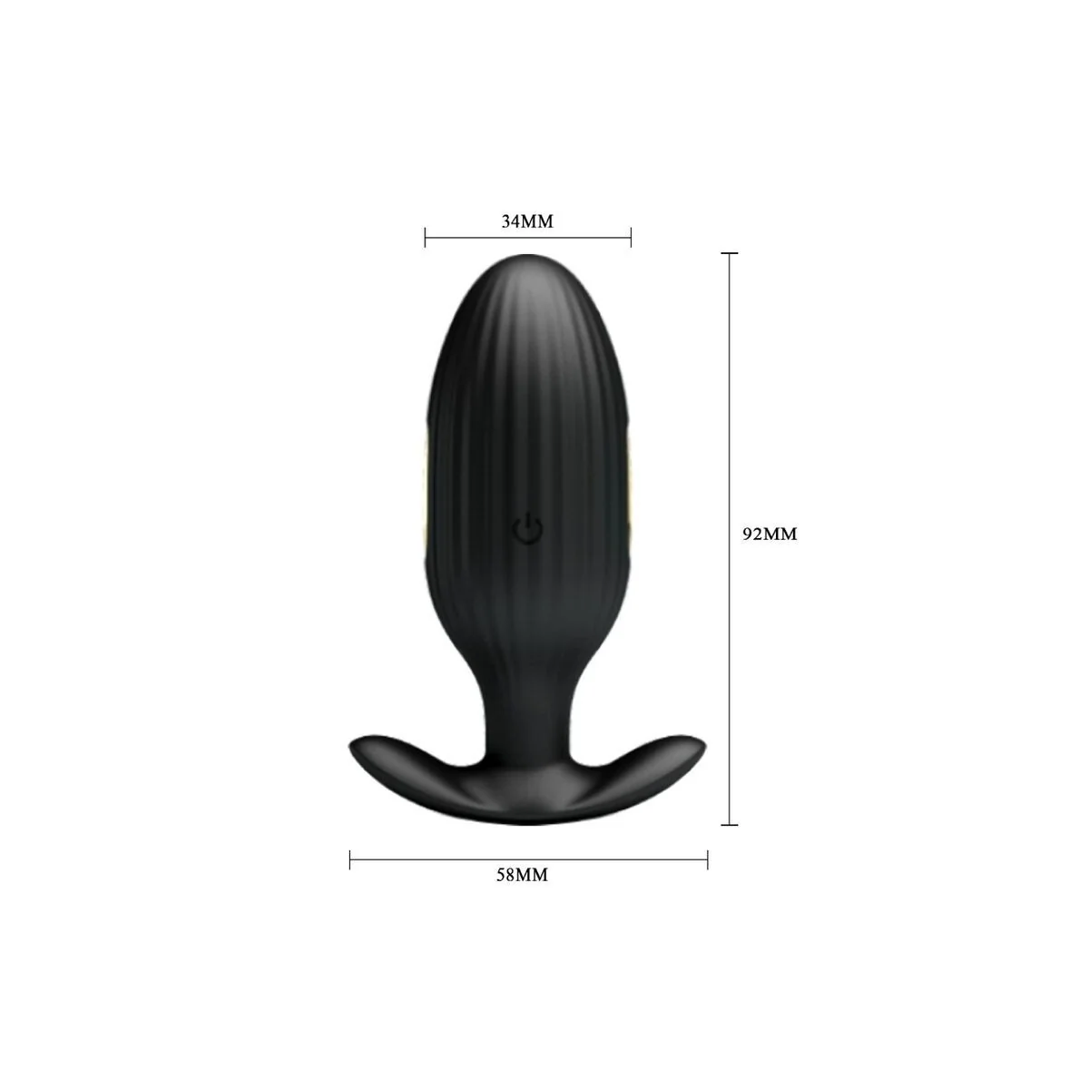 Jefferson App-Gesteuerter Analplug Schwarz von Pretty Love Bottom kaufen | Fesselliebe