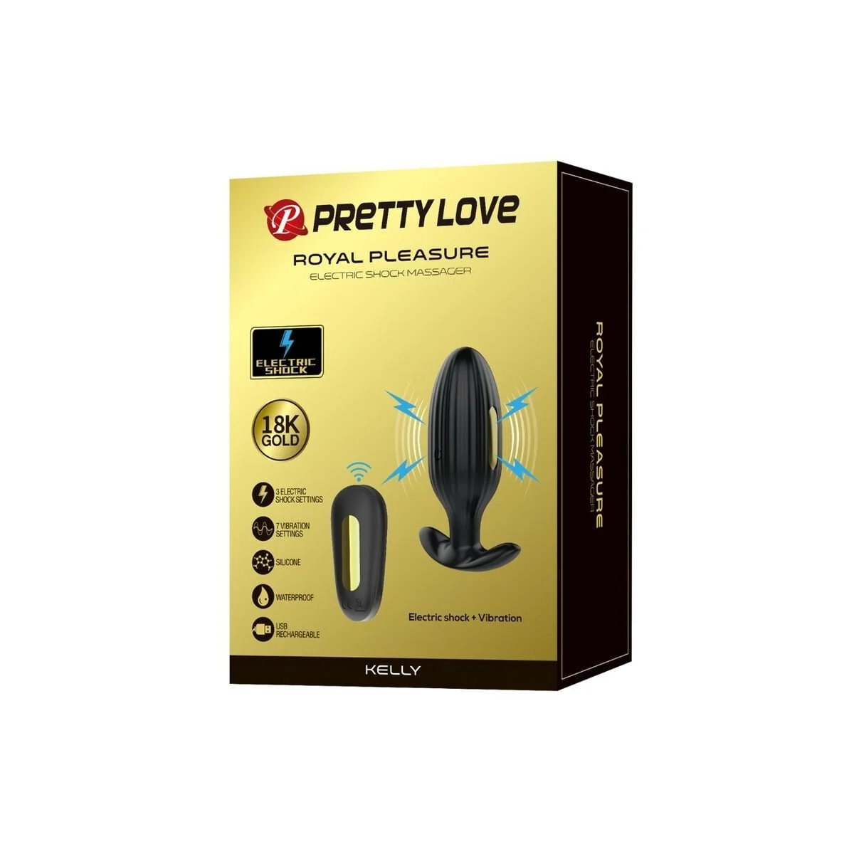 Kelly Plug Anal wiederaufladbarer Vibrator Schwarz von Pretty Love Bottom kaufen | Fesselliebe