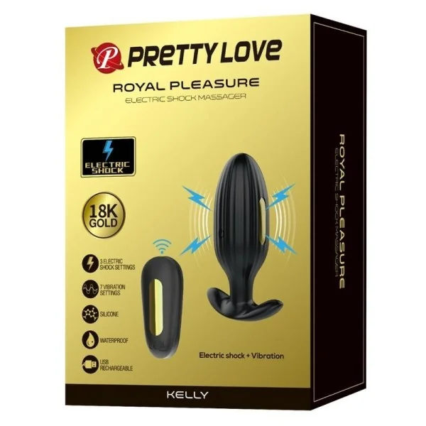 Kelly Plug Anal wiederaufladbarer Vibrator Schwarz von Pretty Love Bottom kaufen | Fesselliebe