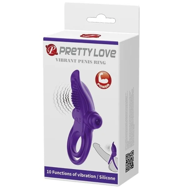 Lila Vibrierender Penisring von Pretty Love Male kaufen | Fesselliebe