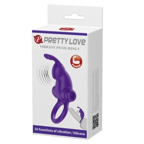 Vibratorring I Kaninchen für Lila Penis von Pretty Love Male kaufen | Fesselliebe