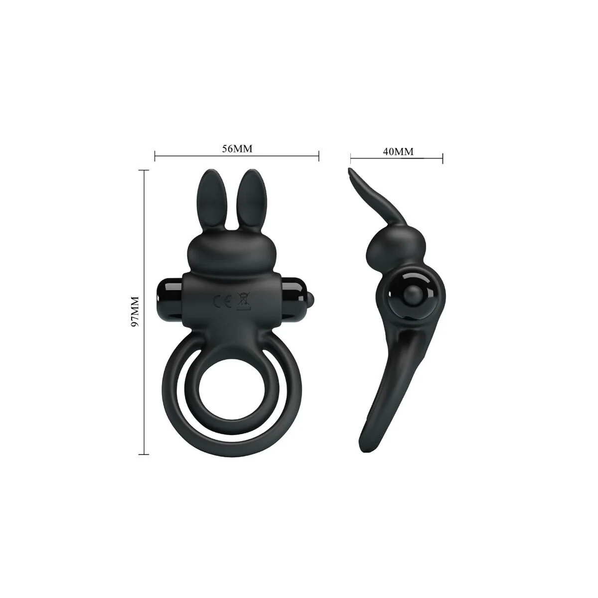 Vibrator Iii Kaninchenring für Schwarzen Penis von Pretty Love Male kaufen | Fesselliebe