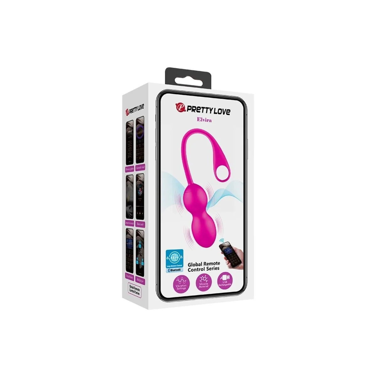 Elvira Pink wiederaufladbare Vibrierblle von Pretty Love Smart kaufen | Fesselliebe