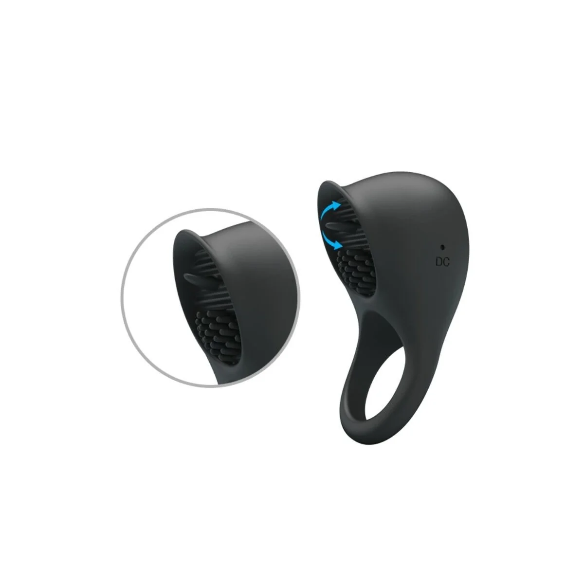 Vibrierender Penisring mit Schwarzer Zunge von Pretty Love Male kaufen | Fesselliebe