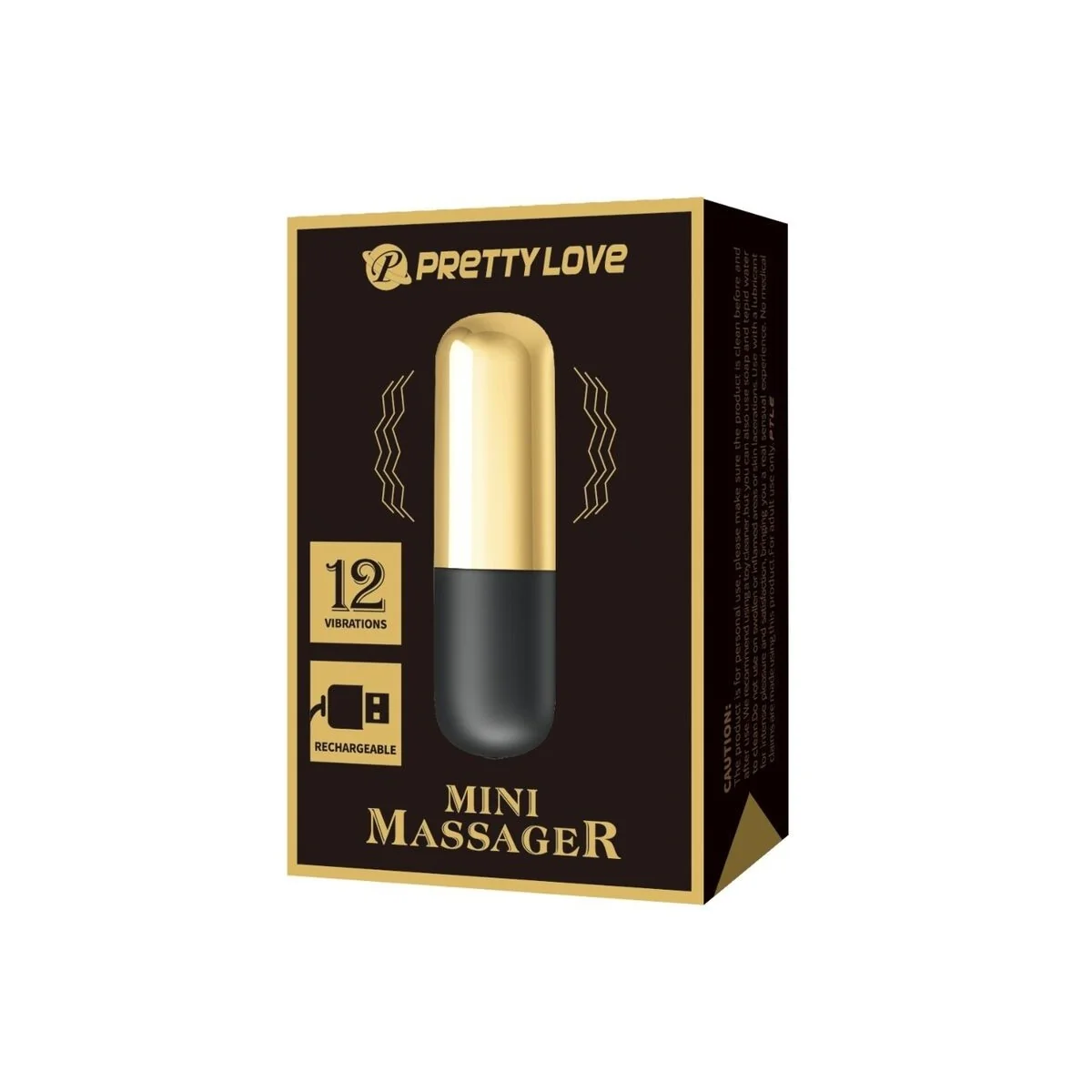 Goldener wiederaufladbarer Kugelvibrator von Pretty Love Bottom kaufen | Fesselliebe