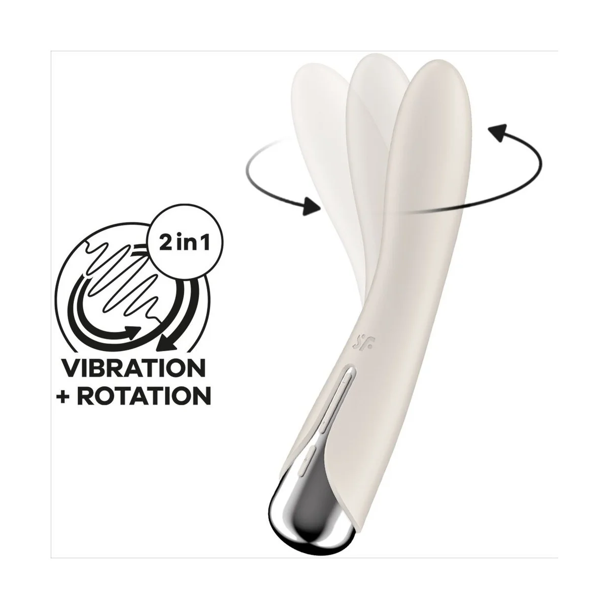 Spinning Vibe 1 G-Spot Beige Rotator Vibrator von Satisfyer Vibrator kaufen | Fesselliebe