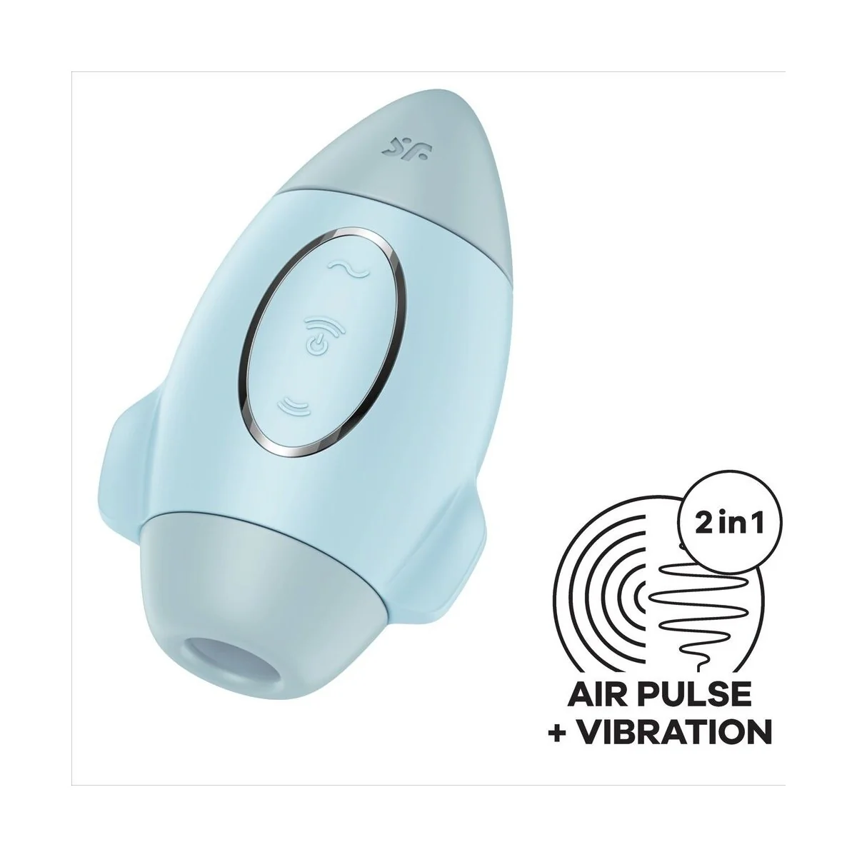 Mission Control Blauer Kleiner Doppelimpuls Vibrator von Satisfyer Vibrator kaufen | Fesselliebe