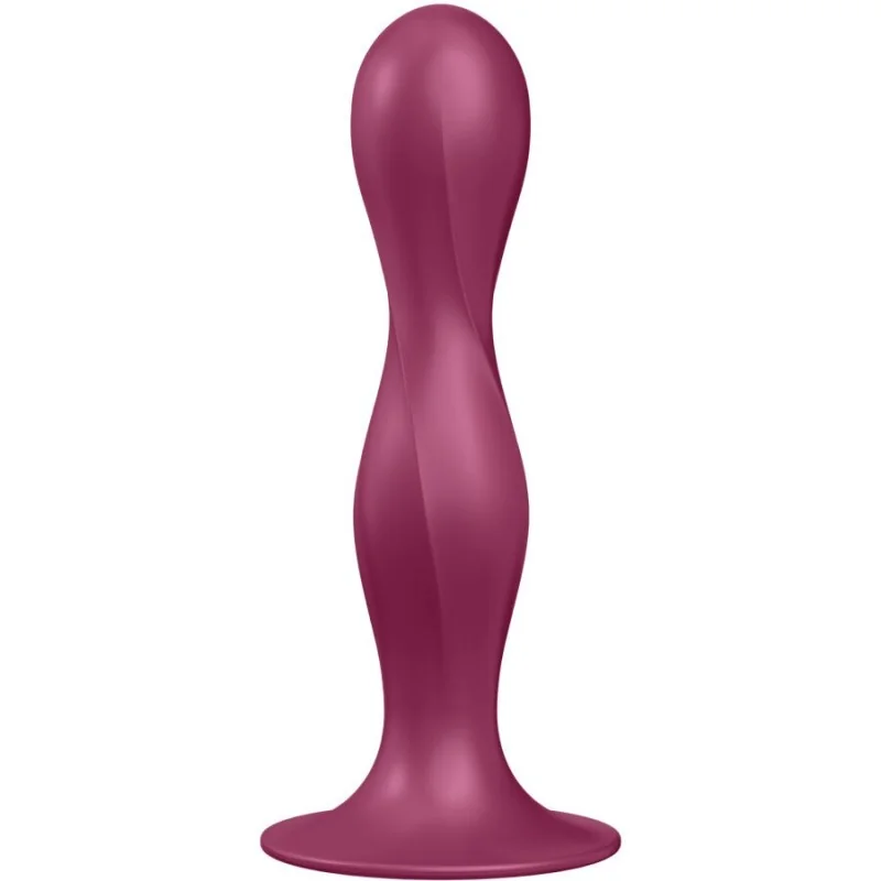 Double Ball-R Silikondildo Granat von Satisfyer Plugs kaufen | Fesselliebe