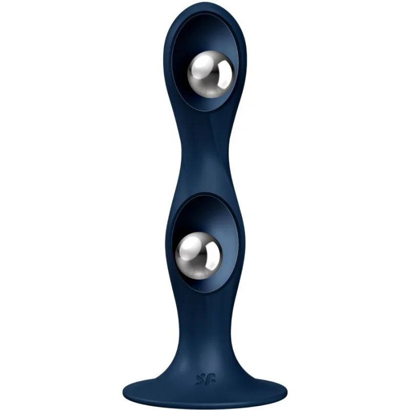 Double Ball-R Silikondildo Blau von Satisfyer Plugs kaufen | Fesselliebe 2