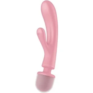 Triple Lover Rabbit Vibrator Massager Rosa von Satisfyer Vibrator kaufen | Fesselliebe