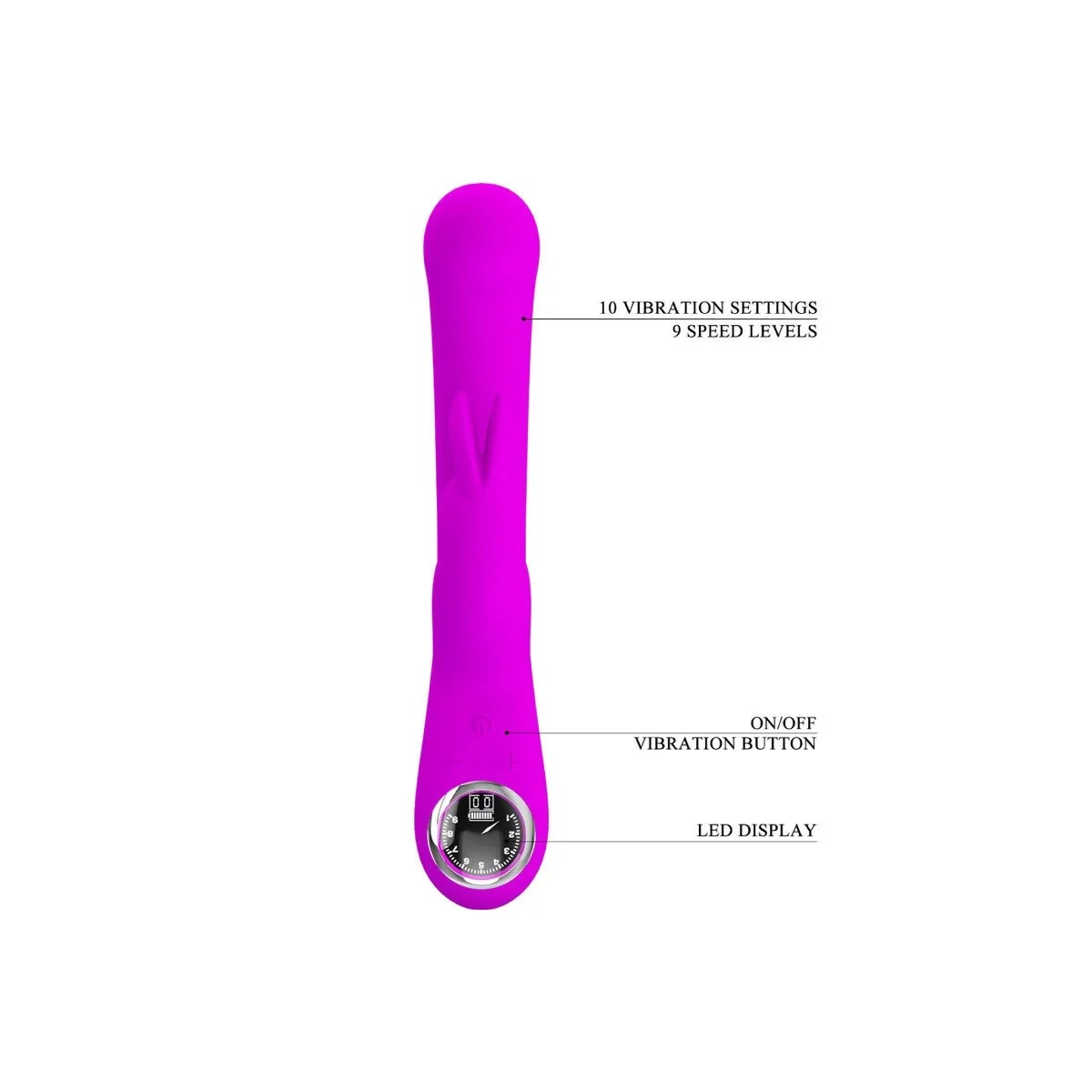 Lamar Rabbit Vibrator & Violetter G-Spot von Pretty Love Flirtation kaufen | Fesselliebe