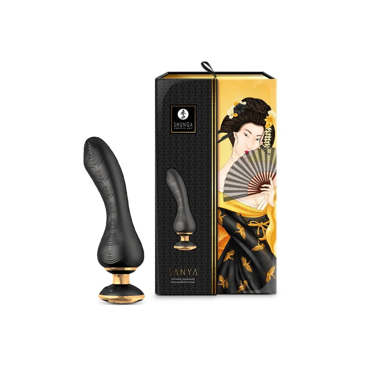 Sanya Intimmassager Schwarz von Shunga Toys kaufen | Fesselliebe