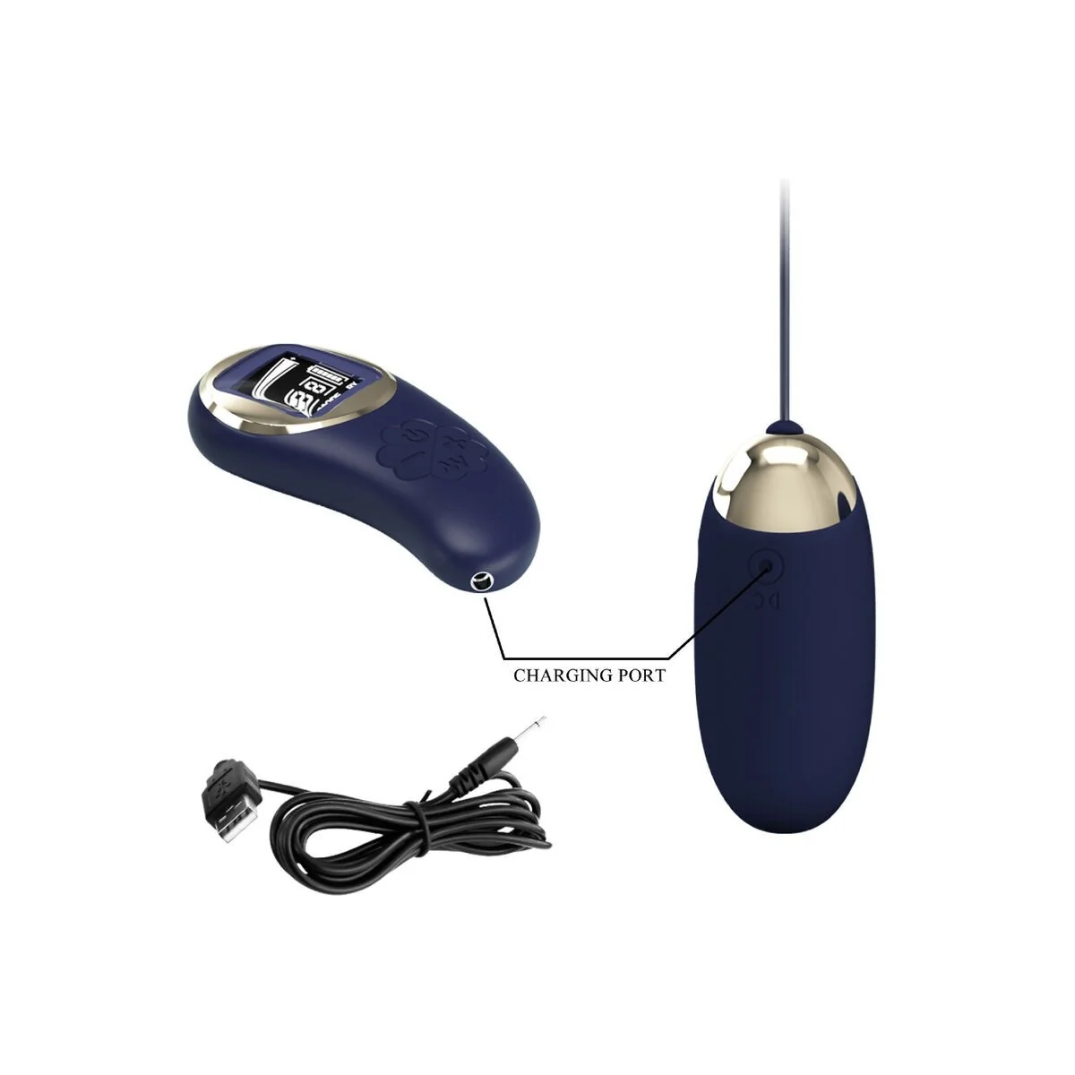 Mina Vibrierendes Ei mit Fernbedienung Blau von Pretty Love Led kaufen | Fesselliebe