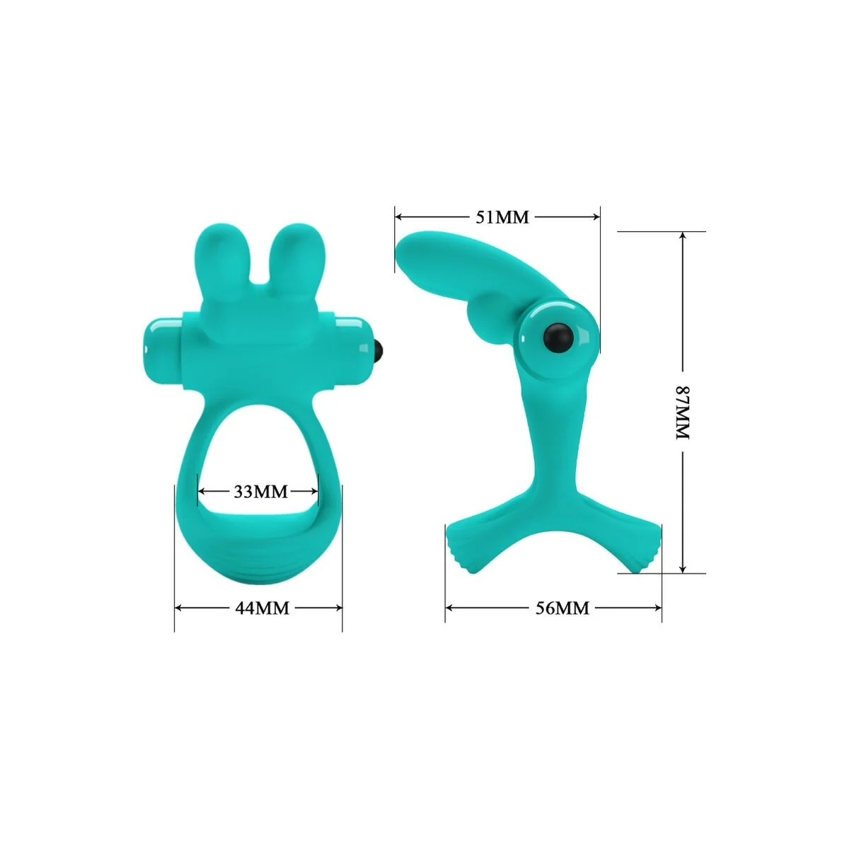 Dante Green Rabbit Vibratorring von Pretty Love Male kaufen | Fesselliebe