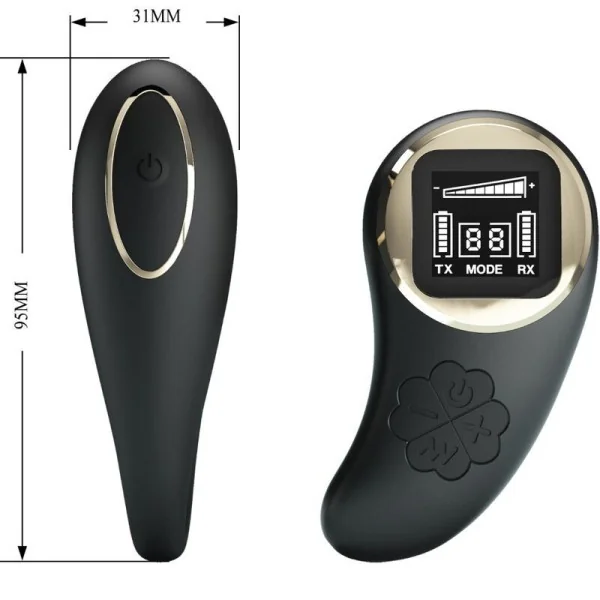 Nathan Double Pleasure Vibrator mit Fernbedienung von Pretty Love C-Type kaufen | Fesselliebe