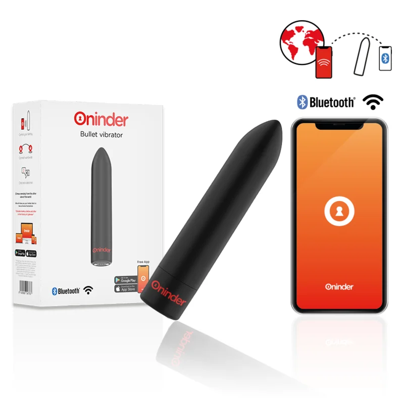 Berlin Bullet Vibrator Schwarz 9 Modi 8,5 X 2 cm - mit kostenloser App von Oninder kaufen | Fesselliebe