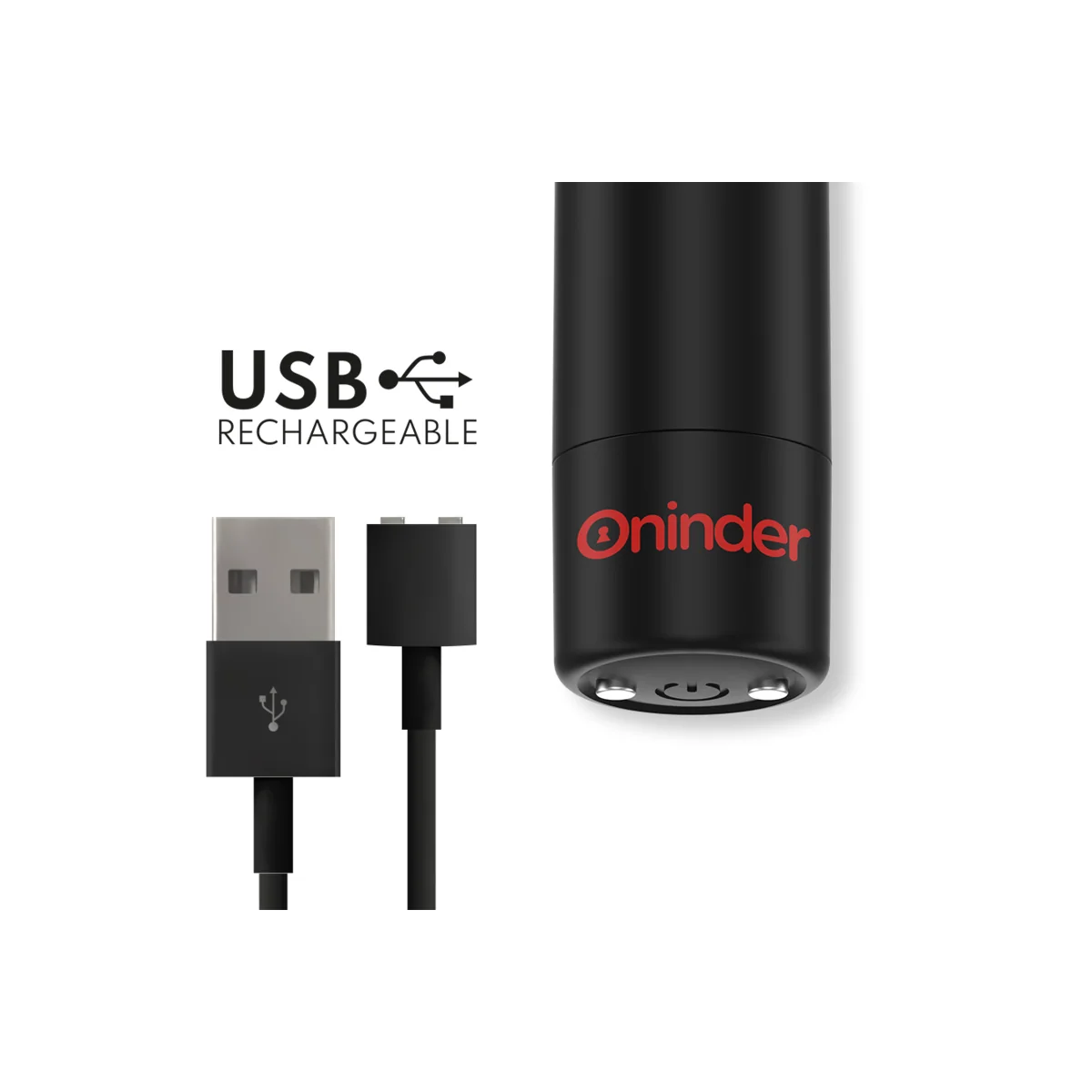 Berlin Bullet Vibrator Schwarz 9 Modi 8,5 X 2 cm - mit kostenloser App von Oninder kaufen | Fesselliebe