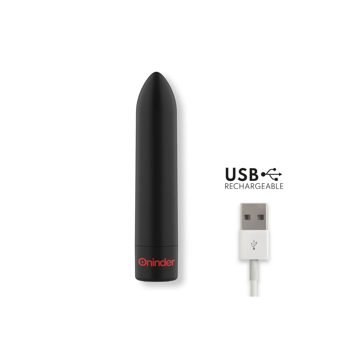 Berlin Bullet Vibrator Schwarz 9 Modi 8,5 X 2 cm - mit kostenloser App von Oninder kaufen | Fesselliebe