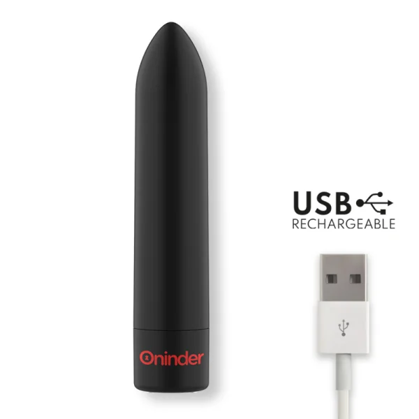Berlin Bullet Vibrator Schwarz 9 Modi 8,5 X 2 cm - mit kostenloser App von Oninder kaufen | Fesselliebe