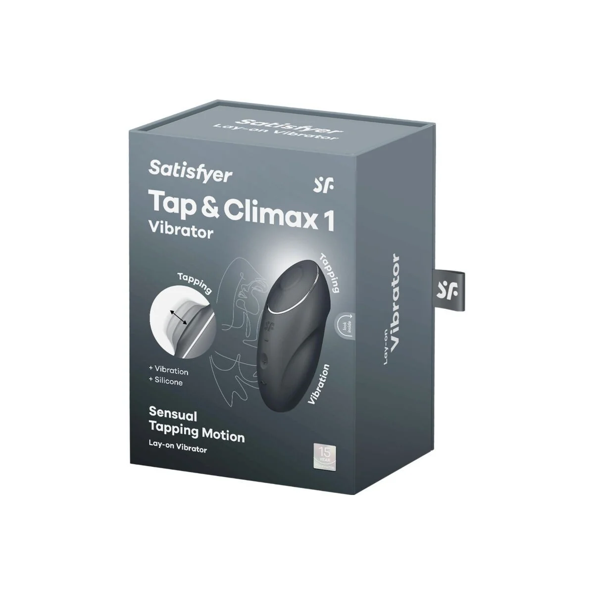 Tap & Climax 1 Auflegvibrator Schwarz von Satisfyer Layons kaufen | Fesselliebe