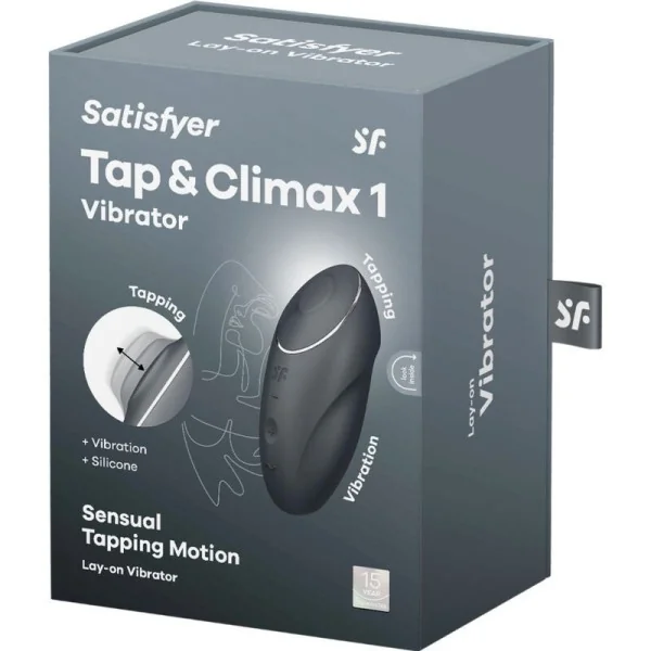 Tap & Climax 1 Auflegvibrator Schwarz von Satisfyer Layons kaufen | Fesselliebe