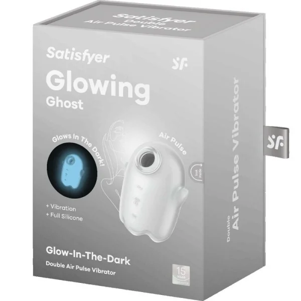 Glowing Ghost Air Pulse & Vibrator Weiss von Satisfyer Air Pulse kaufen | Fesselliebe