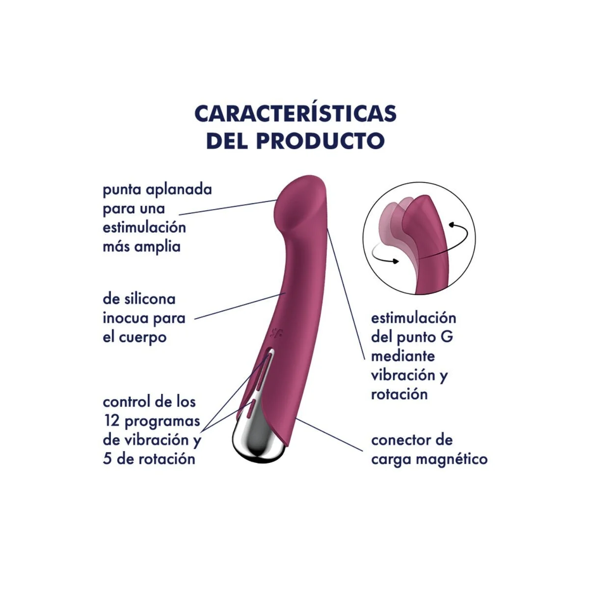 Spinning G-Sport 1 Rotator Vibrator Rot von Satisfyer Vibrator kaufen | Fesselliebe