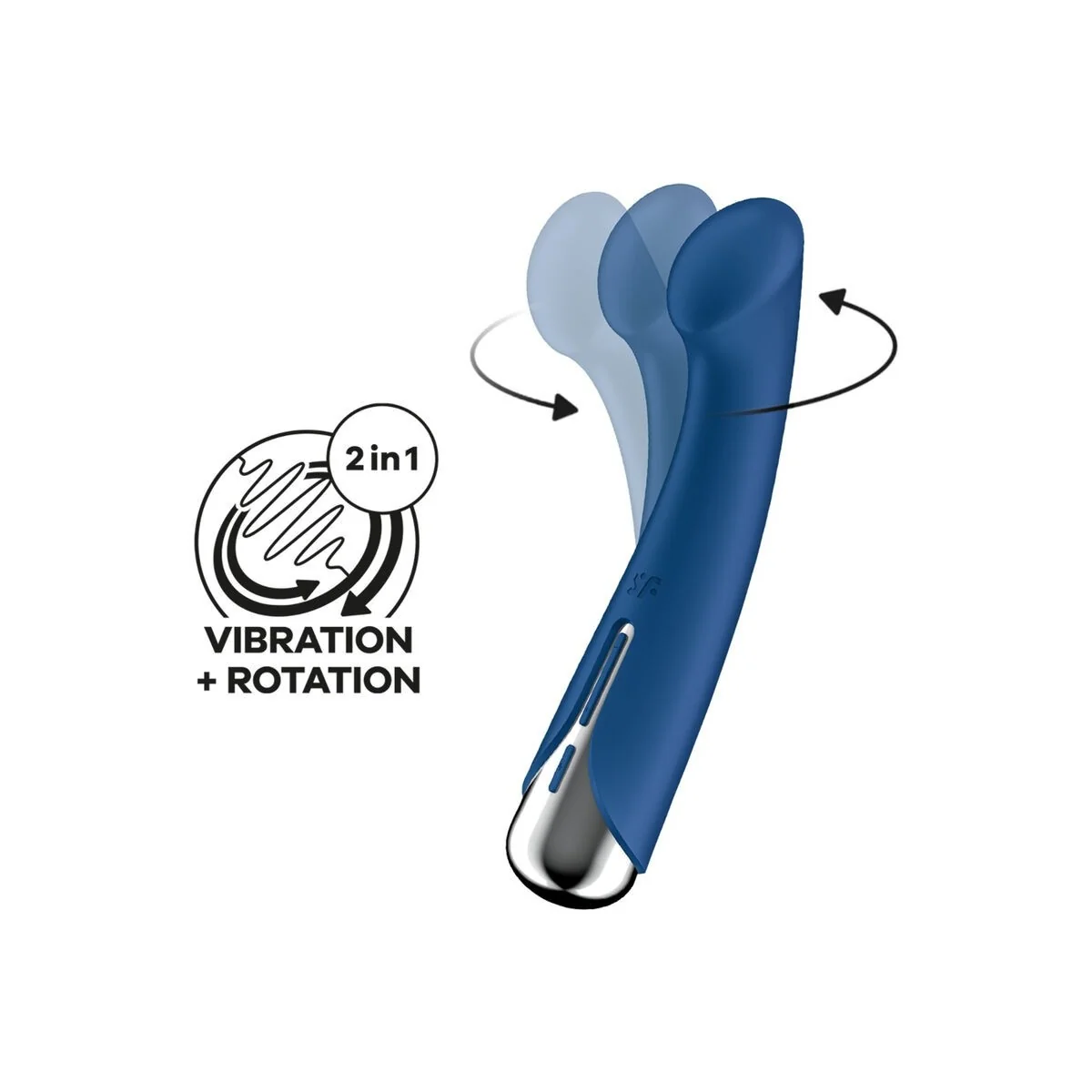 Spinning G-Sport 1 Rotator Vibrator Blau von Satisfyer Vibrator kaufen | Fesselliebe