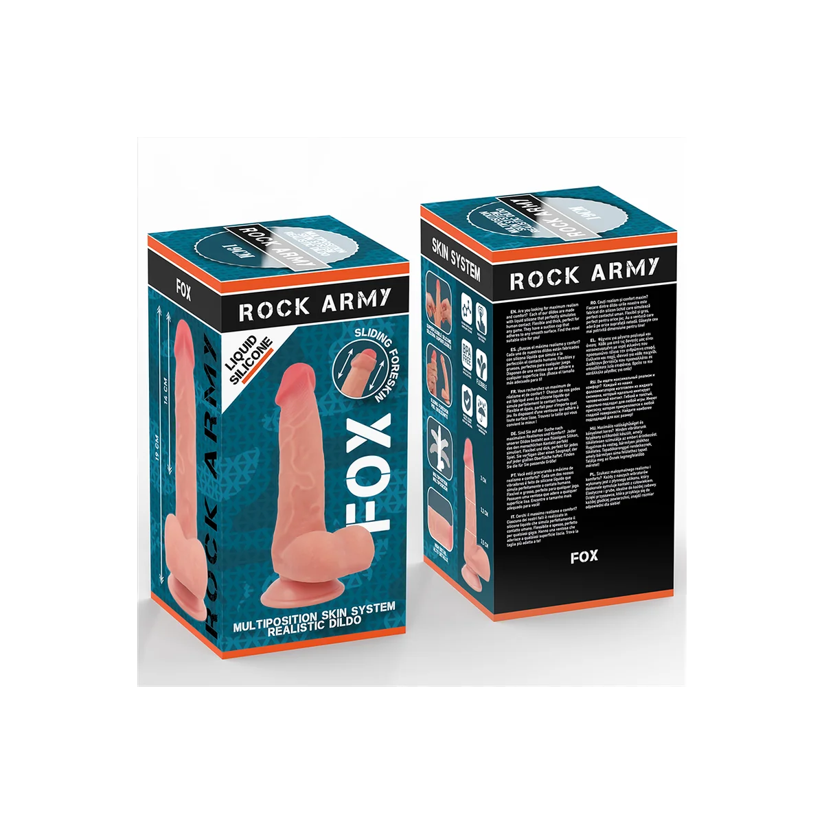 Flüssigsilikonfuchs 19 cm -O- 3,2 cm von Rock Army kaufen | Fesselliebe