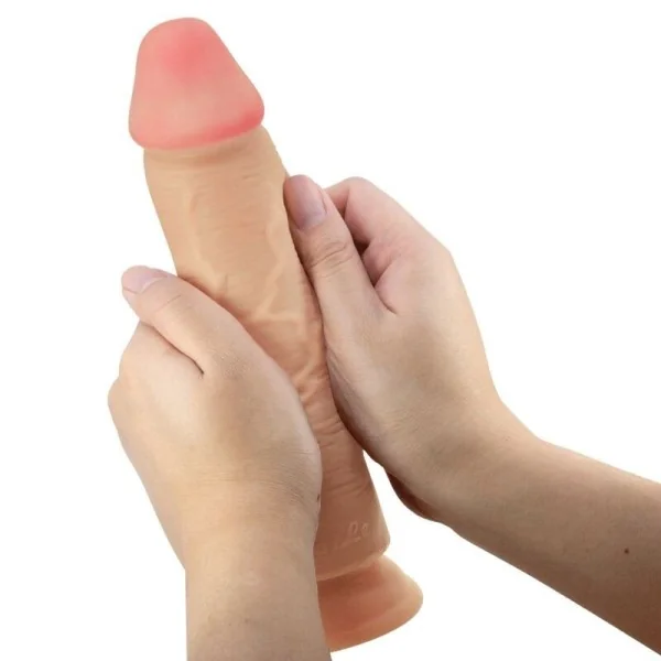 Sliding Skin Series realistischer Dildo mit Sliding Skin Saugnapfleisch 23,4 cm von Pretty Love High Grade kaufen | Fesselliebe