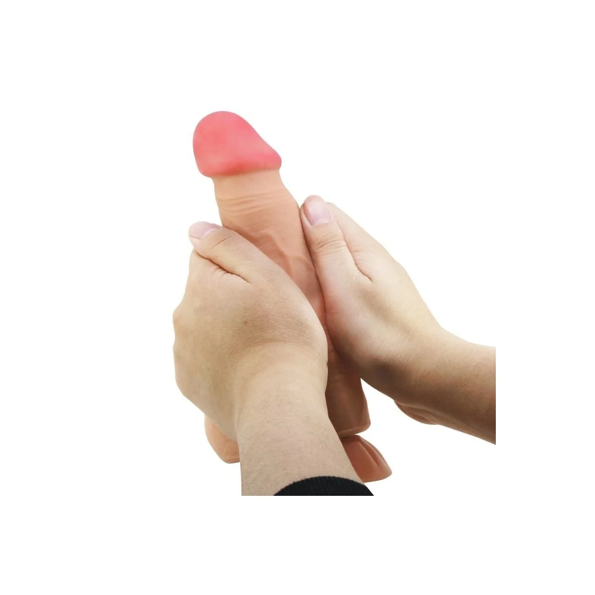 Sliding Skin Series realistischer Dildo mit Sliding Skin mit Fernbedienung Saugnapfleisch 21,8 cm von Pretty Love High Grade kaufen | Fesselliebe