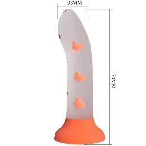 Magischer Nacht-Dildo ohne Vibration Leuchtendes Orange von Pretty Love Flirtation kaufen | Fesselliebe