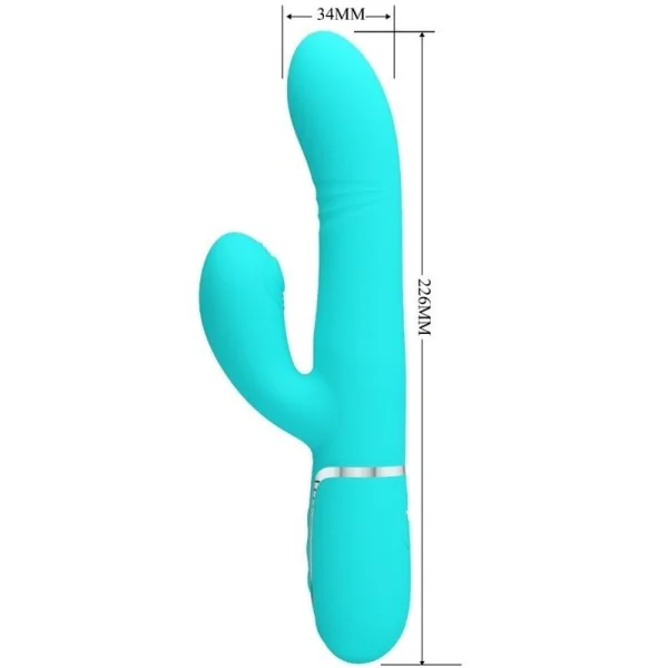 Multifunktions-G-Spot-Vibrator Aqua Grün von Pretty Love Flirtation kaufen | Fesselliebe