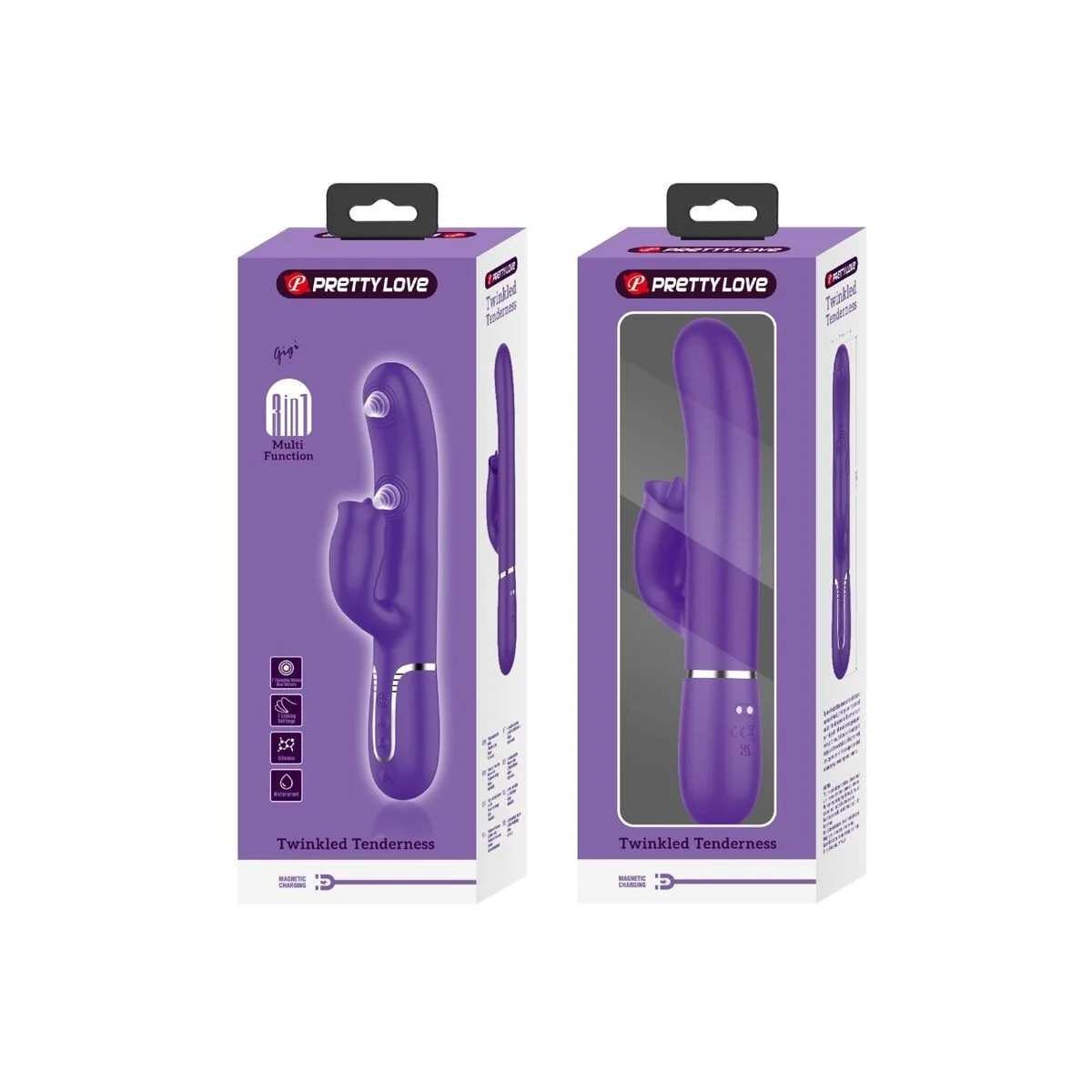 Kaninchenvibrator mit Lila Lecken von Pretty Love Flirtation kaufen | Fesselliebe