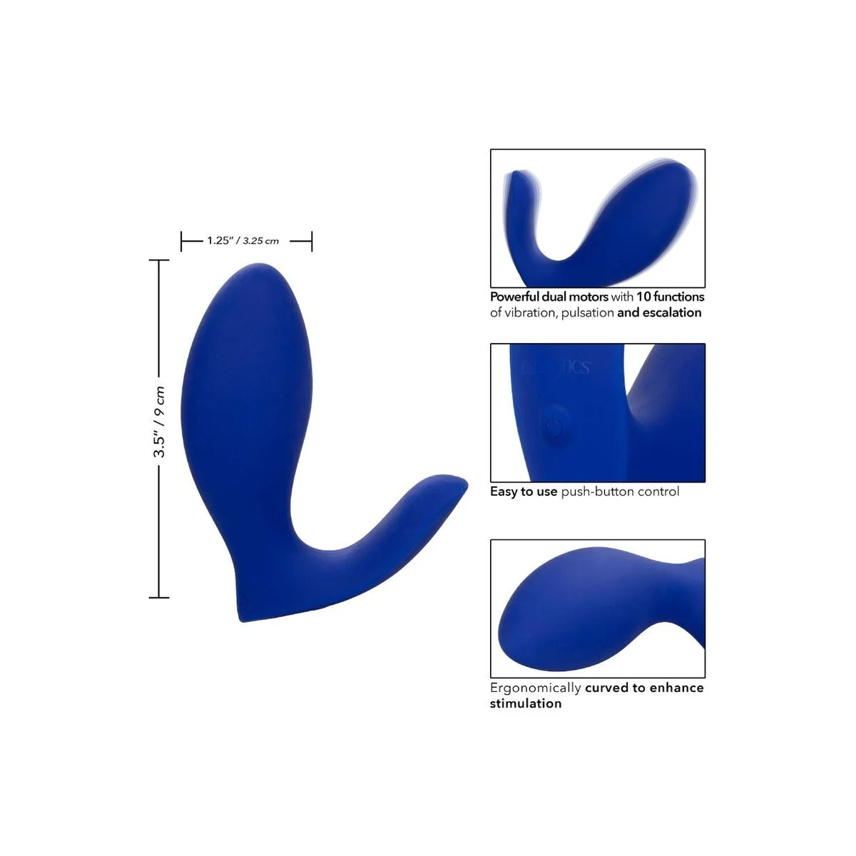 Admiral Rimming Prostata-Stimulator & Vibrator Blau von Calexotics kaufen | Fesselliebe