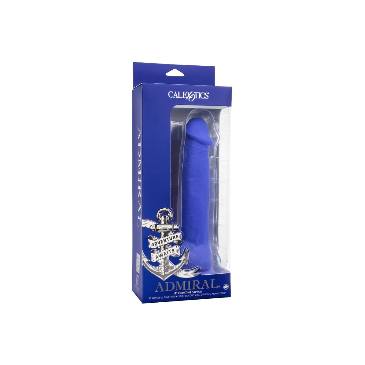 Admiral Kapitn realistischer Dildo-Vibrator Blau von Calexotics kaufen | Fesselliebe